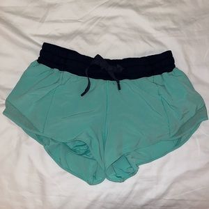 Lululemon hottie hot original shorts teal & navy combo